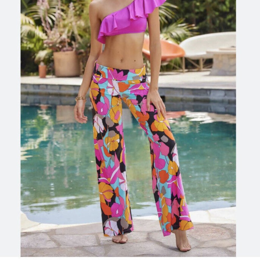 Trina Turk Gemini Swim Pants Cover Up
